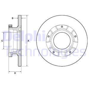 ARKA FREN DISK AYNASI TRANSIT CUSTOM V362 2.2TDCI 12 CAP 288 16-DELPHI BG4673-BK212A097BA-BK212A097FA-BK212A097HA