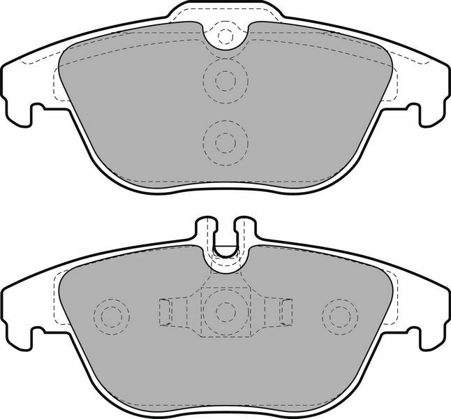 FREN BALATASI ARKA MERCEDES W204 S204 X204 C207 A207-DELPHI LP2029-A0004200205
