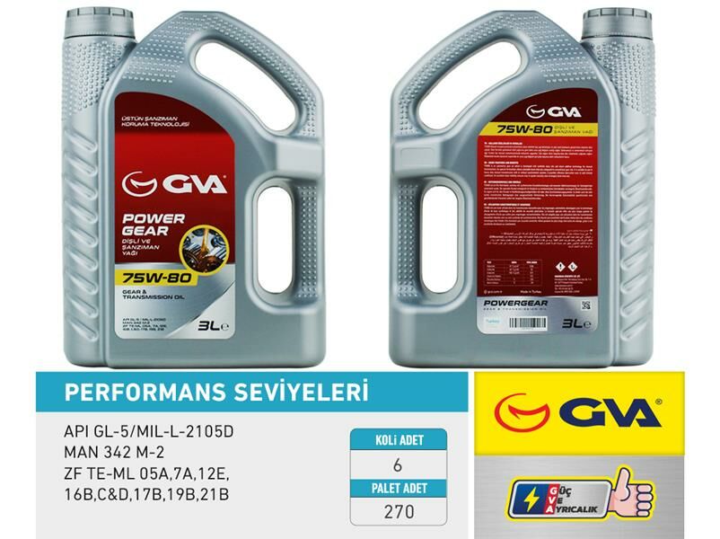 ŞANZIMAN YAĞI 75W80 3LT API GL-5-GVA 9920742-75W80
