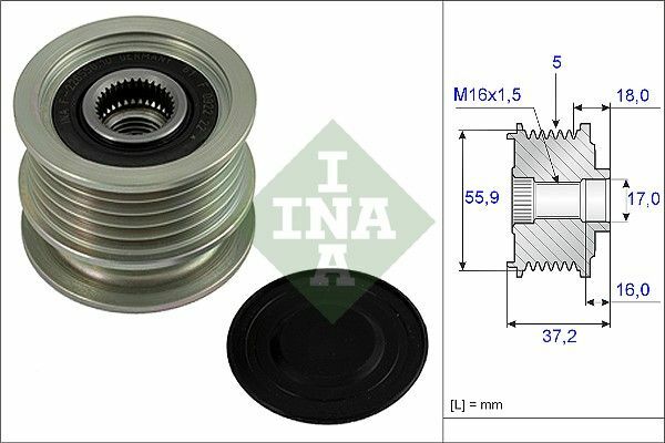 ALTERNATÖR GERGİ RULMANI ALTERNATÖR KASNAĞI POLO-FELICIA-IBIZA 1.7 SDI - 1.9 D AEF-AKU-INA-028903119AP-028903119S