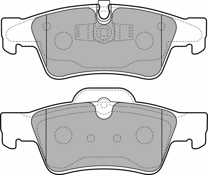 FREN BALATASI ARKA MERCEDES W164 X164 W251 W463-DELPHI LP2124-A0044205220