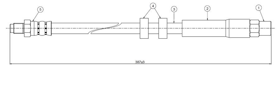 ÖN FREN HORTUMU S70-V70 2.0-2.3 turbo-2.5 TD 95 00-CAVO C800560B-91914002