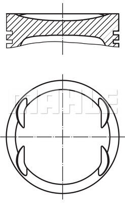 PISTON SEGMAN STD 83.00mm MERCEDES M270.910 W176 W246 C117 X156-MAHLE 001PI00175002-A2700302517
