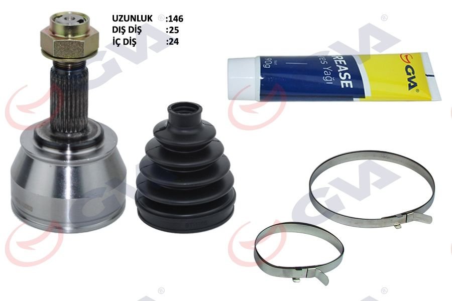 AKS KAFASI DIŞ ÖN FIORINO-BIPPER-NEMO 1.3 MJT EURO5 07- 25x24x51 146.5mm-GVA 4429124K-3272.ZP-71771183-51808107
