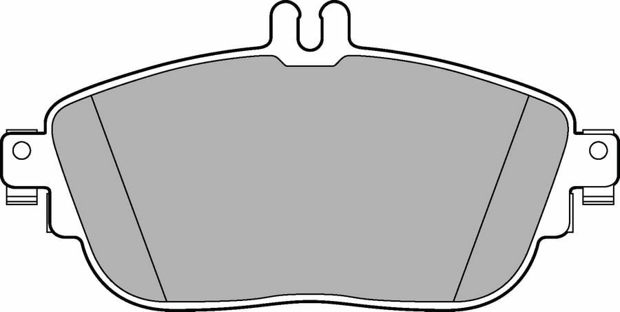 FREN BALATASI ON MERCEDES W176 W246 C117 X117 X156-DELPHI LP2441-A0004209104