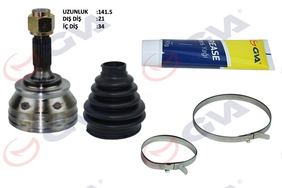 AKS KAFASI DIŞ ÖN PSA 301/C-ELYSEE 12- 1.6 HDI 21x34x48.2 142.00mm-GVA 4443310K-9671573280-9671573180