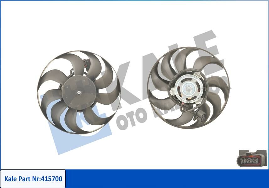FAN MOTORU DAVLUMBAZLI SOL POLO 02-09 FABIA-CORDOBA-IBIZA 1.2-1.4-1.6-1.9 90W-293mm-KALE-6Q0959455J