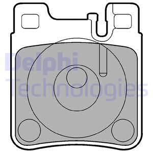 FREN BALATASI ARKA MERCEDES W203 C208 W124 W210 W140-DELPHI LP841-A0034204920