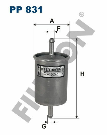 YAKIT FİLTRESİ SKODA FELICIA 1.3-1.6 95-01-FILTRON PP831-004312114-6U0201511D