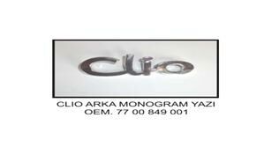 ARKA YAZI CLIO EM KÜÇÜK HARFLE YAZILI OLAN-KAYA KR354-7700849001