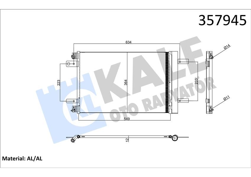 KLİMA RADYATÖRÜ KONDENSERİ OPEL ASTRA L-GRANDLAND-VIVARO C-ZAFIRA LIFE PEUGEOT P3008 II-P308 II- P5008 II-P508 EXPERT IVPARTNER-C4 PICASSO-JUMPY IV-PARTNER-BERLINGO 1.2-1.5-1.6-2.0 HDI-PureTech-THP-KALE 357945-9816746580-9817334080-9673629780