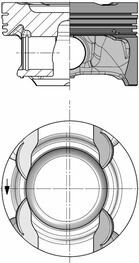 PISTON SEGMAN STD 83.00mm MERCEDES M270.910 W176 W246 C117 X156-KOLBEN 40853600-A2700302517