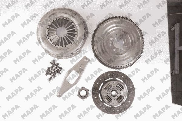 DEBRIYAJ SETI VOLANT CATALLI RULMAN SET TRANSIT V348 2.4TDCI 120PS 5 ILERI 06-MAPA 001255020-6C167540AA-6C116477CA