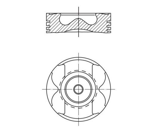 PISTON SEGMAN STD 80.00mm MERCEDES OM622 W447 . RENAULT R9M 1.6 dCi MEGANE TALISMAN TRAFIC NISSAN QASHQAI X-TRAIL NV300-KOLBEN 40892600-A6220300100-120A10010R-8771974STD