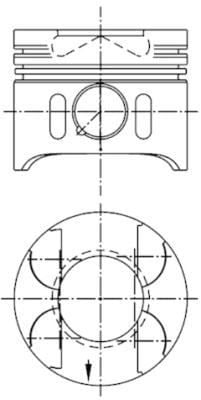 PISTON SEGMAN 0.50 88.50mm MERCEDES OM611 OM612 OM613 W203 W210 W163 W220 W638 B901 B905 Euro 3-KOLBEN 41014620-A6110301517-0045602