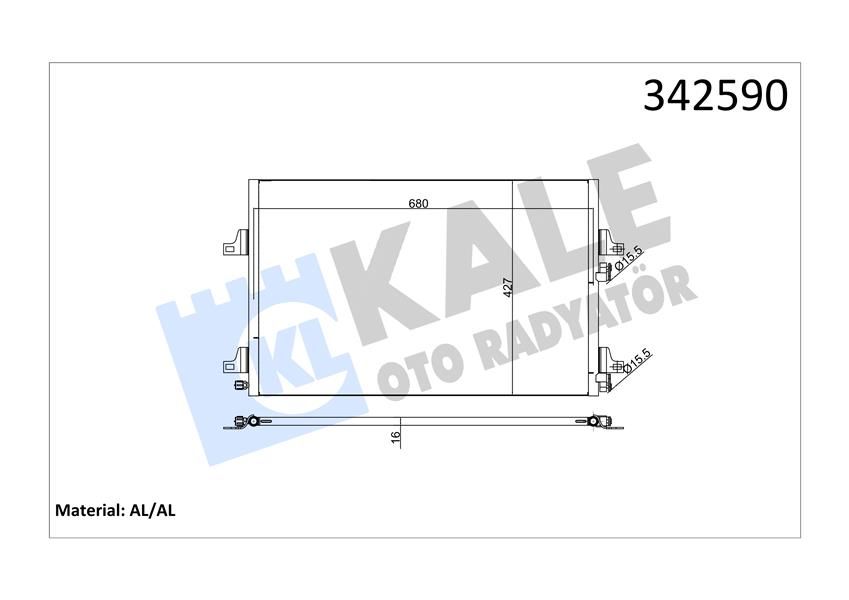 KLİMA KONDENSERİ ESPACE IV-MGN II AL-AL-KALE 342590-8200332851