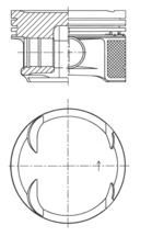 PISTON SEGMAN STD 82.00mm MERCEDES M271 Kompressor W203 CL203 W204 S204-KOLBEN 41724600-A2710306417-0040700