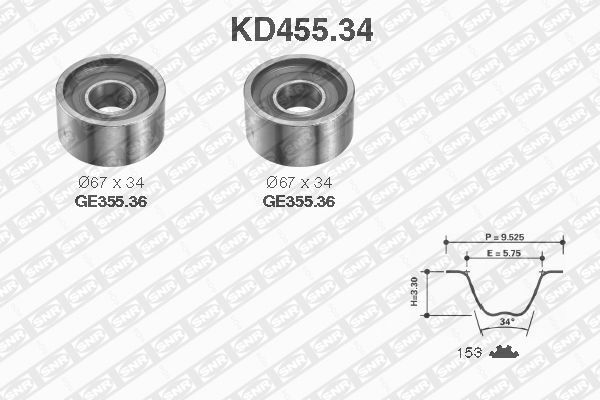 EKSANTRİK GERGİ KİTİ 153x300 MASTER-BOXER-JUMPER-DUCATO 2.5-2.8TD-DAILY I-II-SNR KD45534-7701471773-71754847