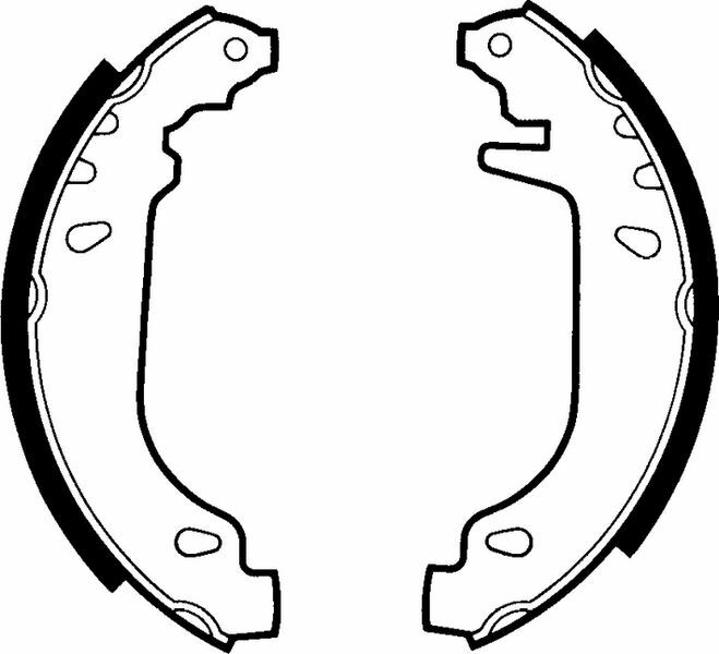 ARKA PABUÇ BALATA R9-R11-R19-R21-CLIO I 90-98 TWINGO 96-DELPHI LS1404-7701202820-7701202542-77012002474