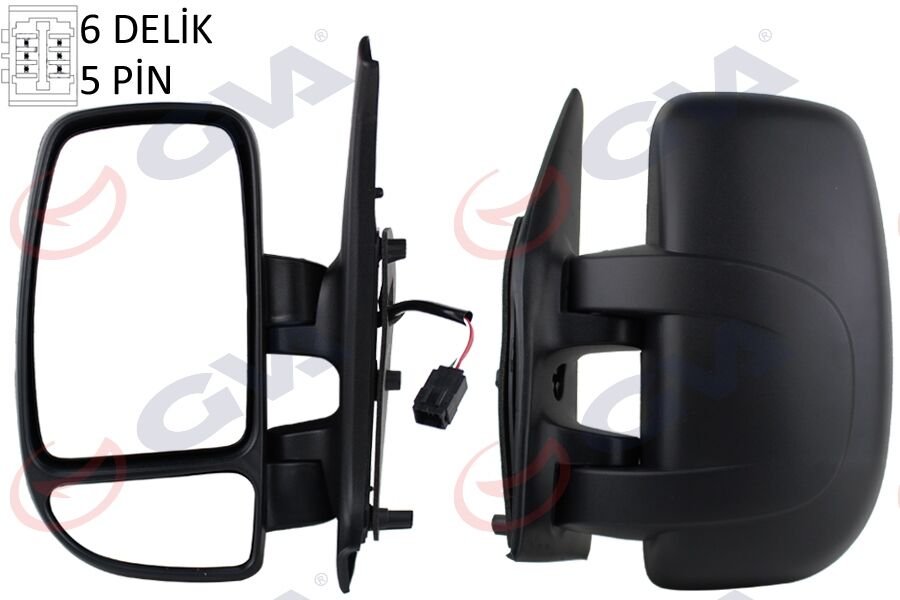 DIŞ DİKİZ AYNASI SOL MASTER-MOVANO 04 ELEKTRİKLİ ISITMALI KONVEKS 5 FİŞ VM-969EHL-GVA 1019241-4415381