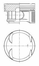 PISTON SEGMAN STD 82.00mm MERCEDES M271 Kompressor W204 S204 CL203-KOLBEN 41766600-A2710307017