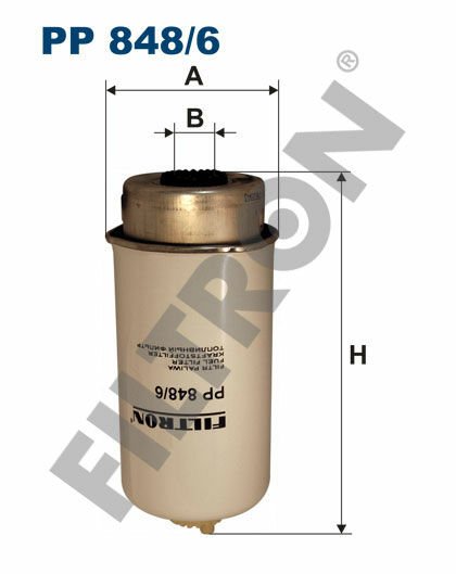 YAKIT FİLTRESİ TRANSİT V348-V347 2.2-2.4-3.2 TDCI 200PS 06 11 EURO4-FILTRON PP848.6-1370779-6C119176AB-6C119176AA