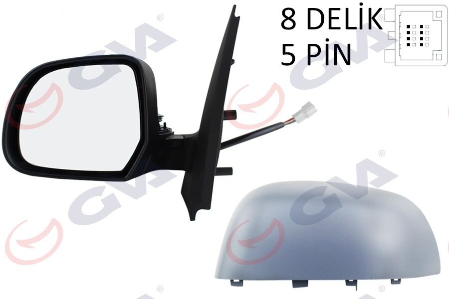 DIŞ DİKİZ AYNASI SOL DOKKER-LODGY 12 ELEKTRİKLİ ISITMALI ASTARLI KONVEKS 5 FİŞ VM-6803EHPL-GVA 1019198-963025005R