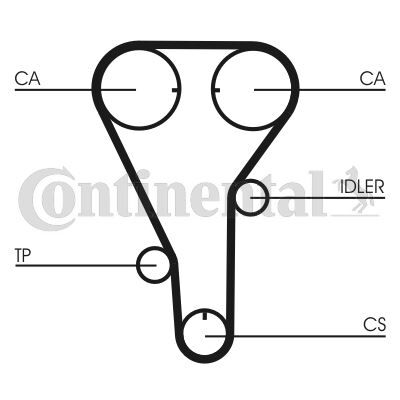 TRİGER KAYIŞI 135x254 FORD MAZDA 323 626 MPV MX6 2.0 16V 91-03 5341XS-CONTI CT787-3137439-FS0112205A9A