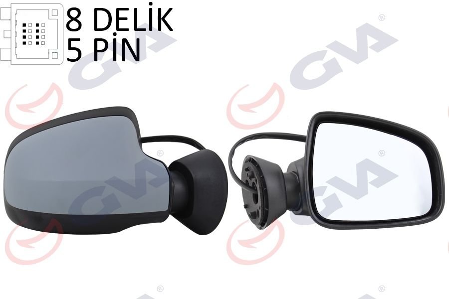 DIŞ DİKİZ AYNASI SAĞ DUSTER 11 ELEKTRİKLİ ISITMALI ASTARLI KONVEKS 5 FİŞ VM-6802EHPR-GVA 1019190-963018251R