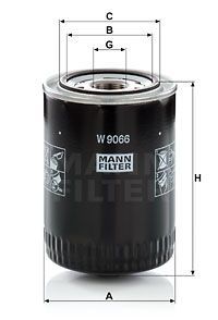 YAĞ FİLTRESİ MITSUBISHI L 200 2.5 DI-D 167HP 10/07--MANN W9066-1230A045