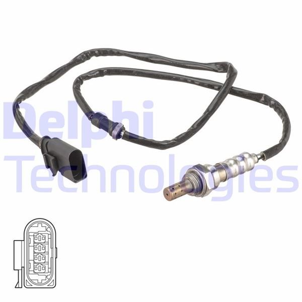 Ön OKSİJEN SENSÖRÜ SEAT-SKODA-VWSEAT Ibiza.Ibiza SC.Ibiza ST.Toledo-SKODA Fabia.Rapid.Roomster.Rooms-DELPHI ES21111-12B1-03E906262C