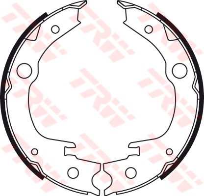 EL FREN PABUÇ BALATA AVENSIS 03-08 -COROLLA 02-07 -YARIS 99-05 VVTI / D-4D 174x32-TRW GS8723-0449505040-4654020080-4654032020