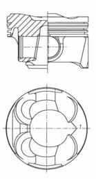 PISTON SEGMAN 0.50mm 77.50mm BMW N13 B16 F20 F30 MINI N18 R55 R56 R58 R59 R60 PEUGEOT 5FW EP6 5008 308 3008 207 CITROEN C3 C4-KOLBEN 41267620-11257601181-11257584117