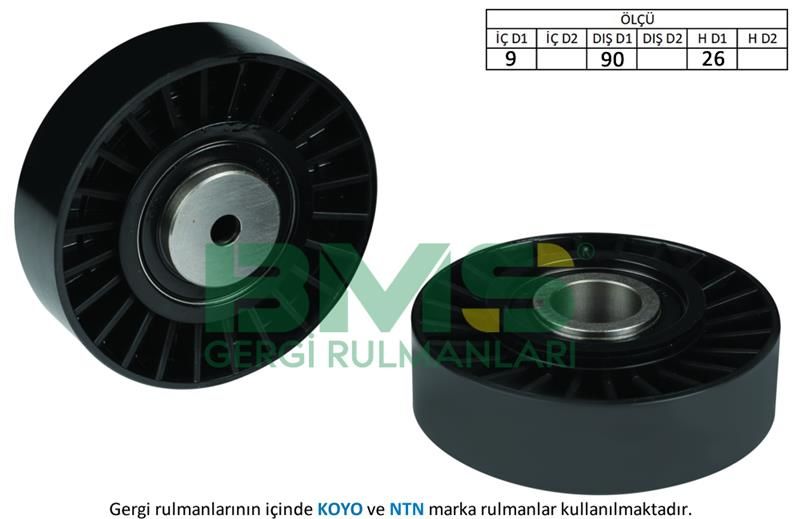 ALTERNATÖR GERGİ RULMANI KANALSIZ TRANSPORTER T4- LT 2.4-2.5TDI 1991-2006 ANJ-AVR-ACV-AJA-AAB-BMS 163-037145276-074145278E-037145276A