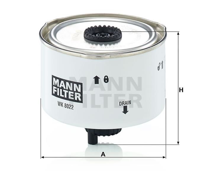 MAZOT FILTRESI 276DT 306DT DISCOVERY 3 L319 04 09 DISCOVERY 4 L319 09 18 R.R SPORT I L320 09 13 R.R SPORT 2 L320 13-MANN WK8022X-LR009705-WJI500020