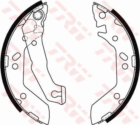 ARKA PABUÇ BALATA ACCENT 1.3-1.5 00-05 1.5CRDI 02-05 180x36-TRW GS8684-5830525A00-5830525A10-5830525F10