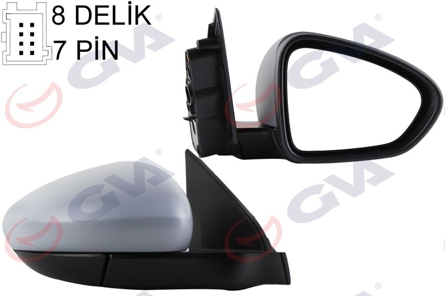 DIŞ DİKİZ AYNASI SAĞ EGEA 15 ELEKTRİKLİ ISITMALI SENSÖRLÜ ASTARLI KONVEKS 7 FİŞ VM-6157EHPSR-GVA 1029210-735646188-735656593