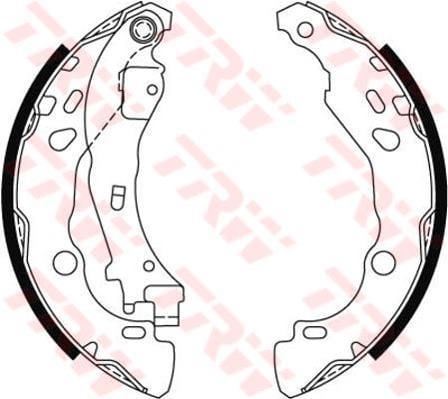 ARKA PABUÇ BALATA P1007 1.4 HDİ 05 C2 1.4 03 1.4HDİ 03 C3 1.4 1.6 1.4 HDI 1.6HDİ 03 200x39-TRW GS8474-4241.L7-77362365