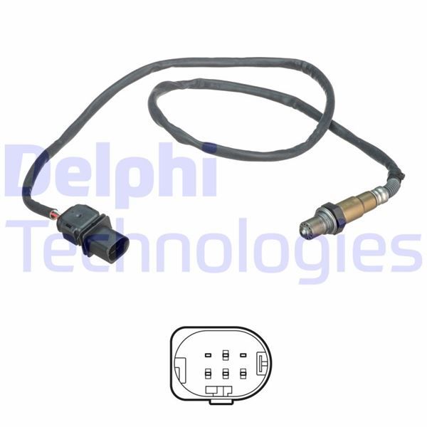 Ön OKSİJEN SENSÖRÜ AUDI-VWAUDI A4.A4 Cabrio.A4 Quattro.Q7 Quattro-VW Amarok.Beetle.California.Campmo-DELPHI ES21110-12B1-03G906262G-03L906262AA-03L906262C