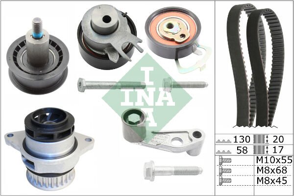 DEVİRDAİMLİ TRİGER SETİ 130x200 - 058x170 POLO-CORDOBA-GOLF IV 1.4-1.6 16V BCB-BBY-BUD-INA 530008930-036198119A-036198119C-036198119E