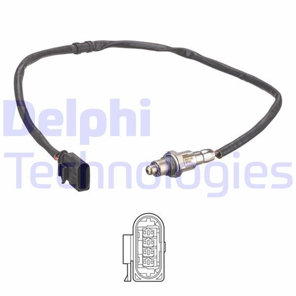 Ön OKSİJEN SENSÖRÜ SEAT-SKODA-VWSEAT Ibiza-SKODA Fabia-VW Polo-DELPHI ES21193-12B1-04C906262K