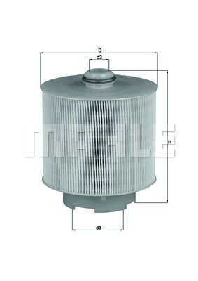 HAVA FİLTRESİ A6 2.7 TDI-3.0 TDI 6V 04-11-MAHLE LX1006.1D-059133843B