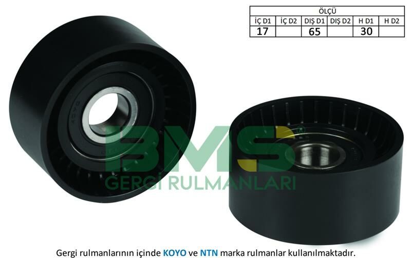 ALTERNATÖR GERGİ RULMANI 145-146-147-155-156-166-GTV-SPIDER 1.4-16V-1.6 16V-1.8 16V-1.9JTD-92-BMS 259-60814110