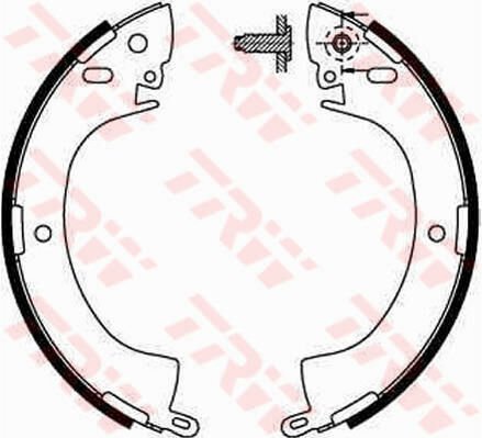 ARKA PABUÇ BALATA L200 2.5D TD 86-96 L300 2.0 2.3D 2.4 2.5D 89 96 PAJERO 88-00 254x51-TRW GS8185-MN102271-MB587661-MB699017