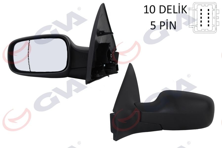 DIŞ DİKİZ AYNASI SOL MEGANE 02 ELEKTRİKLİ ISITMALI ASFERİK 5 FİŞ VM-138EHAL-GVA 1011141-7701068373-7701054687
