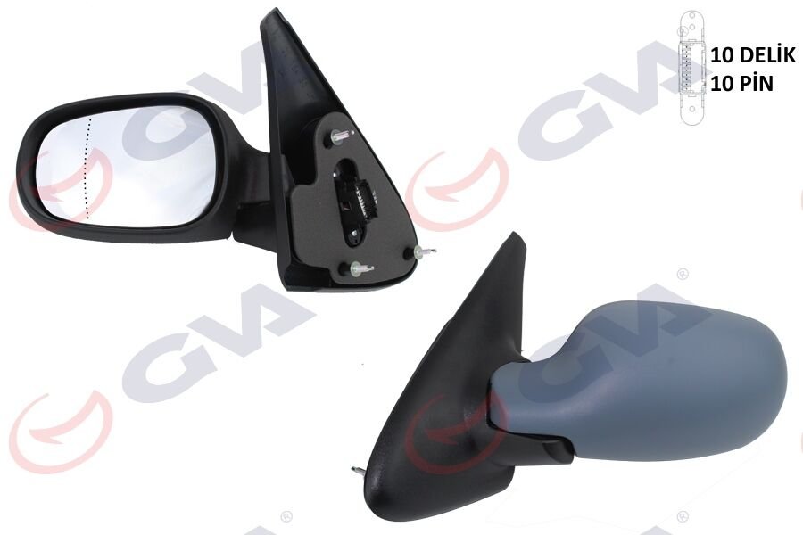 DIŞ DİKİZ AYNASI SOL MEGANE 99 ELEKTRİKLİ ISITMALI ASTARLI ASFERİK 5 FİŞ VM-129EHPAL-GVA 1011111-7700431469