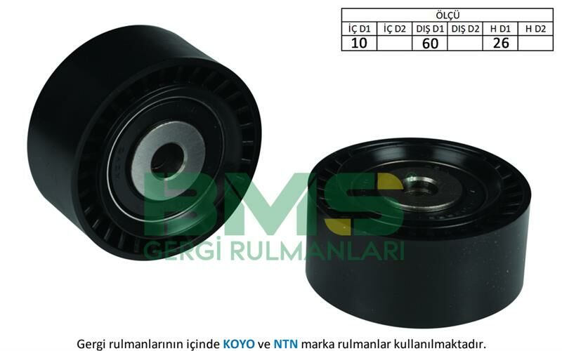 ALTERNATÖR GERGİ RULMANI PARTNER-BERLINGO 1.4-1.6 16V-P206 1.4 16V-P307-C4 1.6 16V-BIPPER-NEMO 1.4-BMS 349-5751.98-5751.C9-5751.G3-9684015280