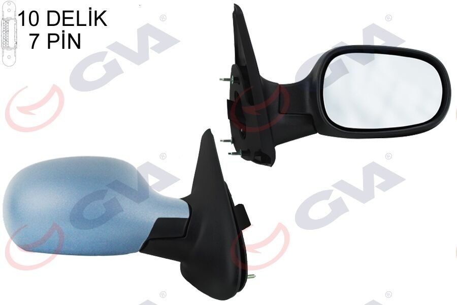 DIŞ DİKİZ AYNASI SAĞ MEGANE 99 ELEKTRİKLİ ISITMALI SENSÖRLÜ ASTARLI 7 FİŞ VM-129EHPSR-GVA 1011110-7700431470-8200074440