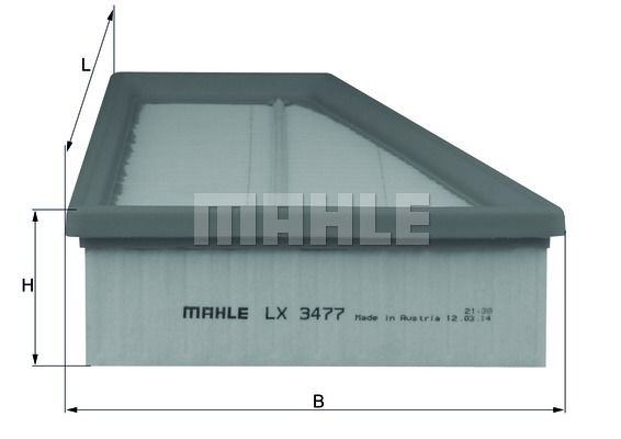 HAVA FILTRESI MERCEDES M270 X156 W176 W246 C117 X117-MAHLE LX3477-A2700940004