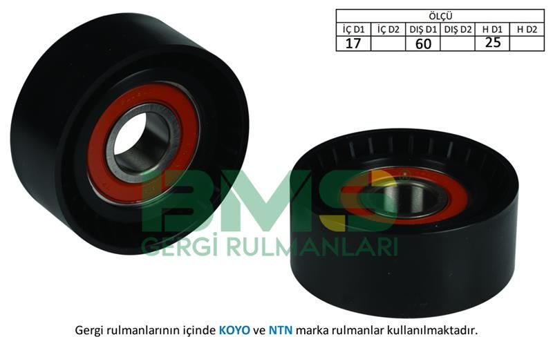 ALTERNATÖR GERGİ RULMANI RENAULT CLIO II 98 KANGOO 97 LAGUNA I-II MASTER II 06 TRAFIC II 06 OPEL MOVANO 06 VIVARO 06 1.4 1.6 1.9DCI-BMS 271-8200104754-7700102931-7700104092